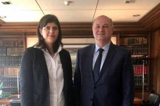 Συνάντηση Κ. Τσιάρα με την Ευρωπαία Γενική Εισαγγελέα