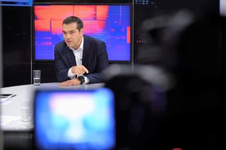 Ο Αλέξης Τσίπρας στο κεντρικό δελτίο του Mega