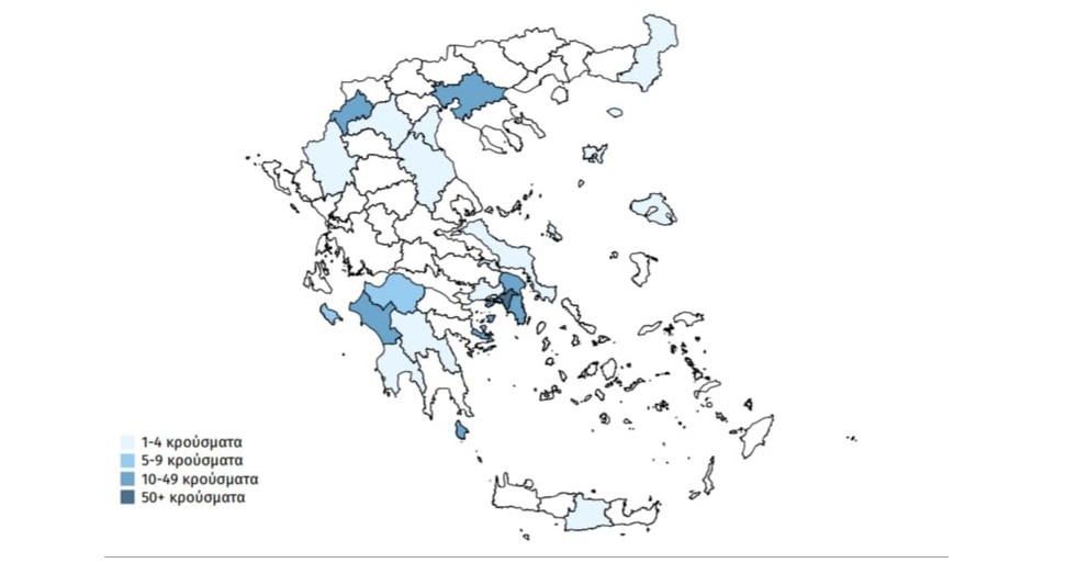Τι δείχνει η πρώτη έκθεση του ΕΟΔΥ για τον κορονοϊό