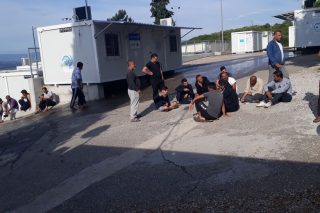 Ειρηνική κατάληψη δομής από πρόσφυγες
