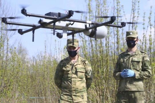 Πανδημία και drones πάνω από τη Μόσχα