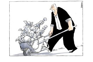 Το σκίτσο της «Εφ.Συν.» [Μ. Κουντούρης 18.06.2020]