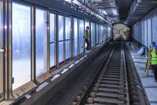Στις σήραγγες και στα εργοτάξια του Μετρό Θεσσαλονίκης ο Γ.Γ. Υποδομών, Γ. Καραγιάννης