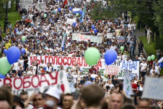 Μαζικές διαδηλώσεις κατά της σύλληψης αντιφρονούντος στη Ρωσία