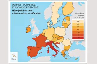 Βαθύτερη η ύφεση στην Ε.Ε., μικρή βελτίωση στην Ελλάδα