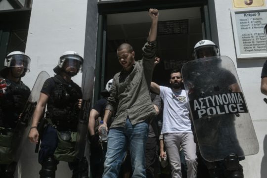 Ελεύθεροι και οι 9 συλληφθέντες από τη διαδήλωση της Πέμπτης