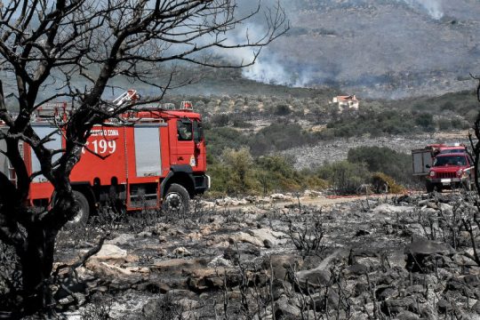Υπό έλεγχο σχεδόν όλα τα πύρινα μέτωπα – Αρκετά καλή η εικόνα στη Βοιωτία