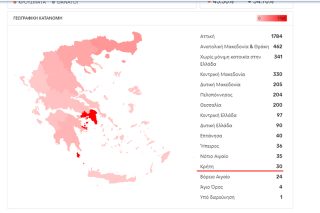 Συνολικά 30 κρούσματα στην Κρήτη, σύμφωνα με την κυβέρνηση