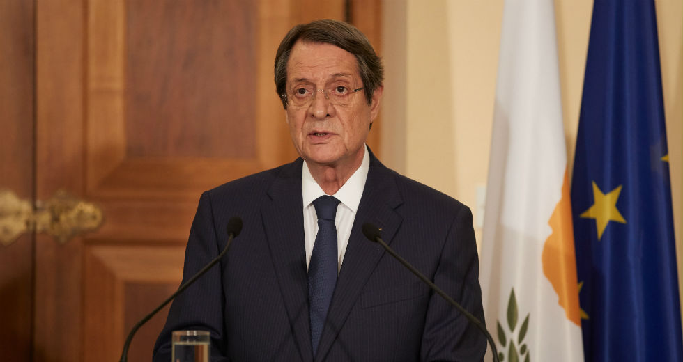 Ν. Αναστασιάδης: Δε δέχομαι διαπραγμάτευση για το Κυπριακό υπό απειλές