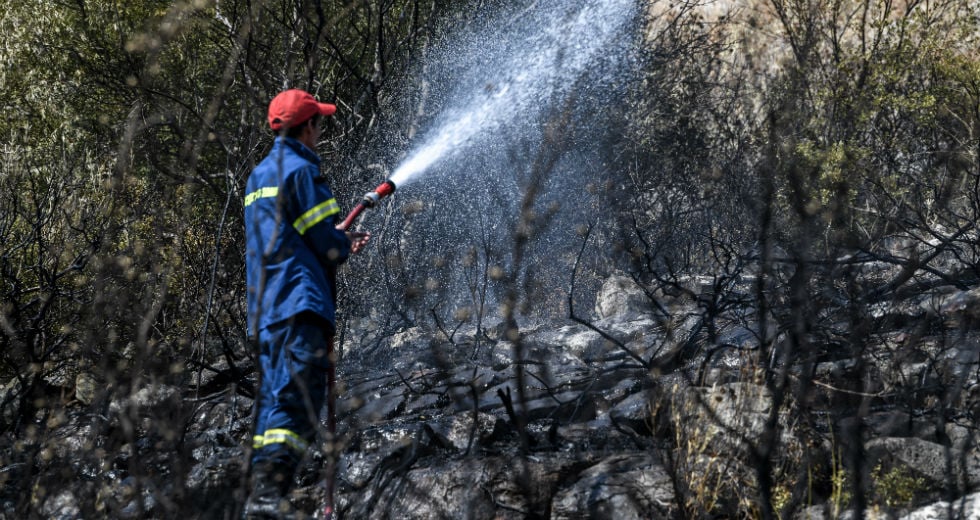 Σε ελεγχόμενη κατάσταση η πυρκαγιά στον Θεολόγο