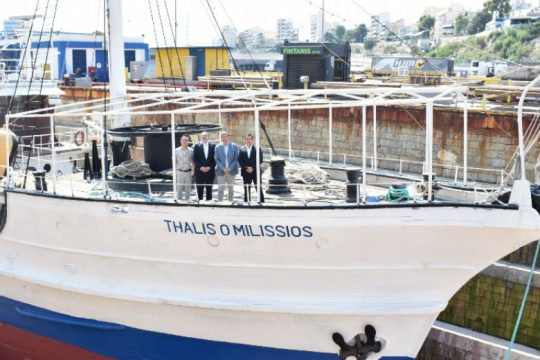 ΟΛΠ: Δεξαμενισμός του πλωτού μουσείου «Θαλής ο Μιλήσιος
