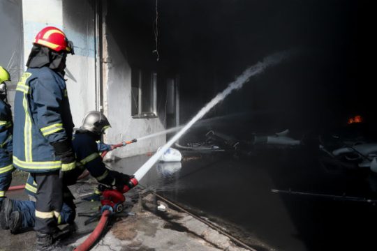 Φωτιά σε εργοστάσιο ανακύκλωσης στη Θεσσαλονίκη