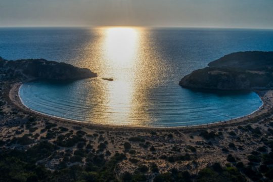 Η παραλία της Βοϊδοκοιλιάς από ψηλά