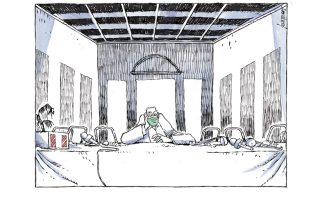 Σκίτσο της «Εφ.Συν.» [Μ. Κουντούρης 09.08.2020]