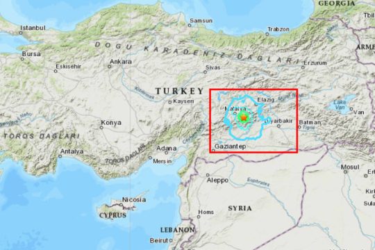 Σεισμός 5,2 Ρίχτερ στη νοτιοανατολική Τουρκία