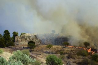 Πυρκαγιά στις Μυκήνες