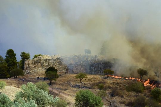 Πυρκαγιά στις Μυκήνες