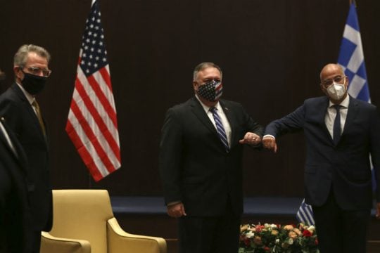 Με το βλέμμα σε Ανατολική Μεσόγειο και Τουρκία η συνάντηση Πομπέο με Δένδια