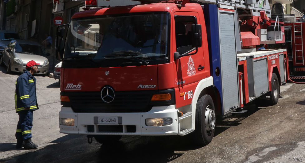Πυρκαγιά σε κτίριο, στο Κέντρο της Αθήνας