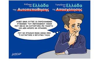 Σκίτσο της «Εφ.Συν.» [Κ. Γρηγοριάδης 16.09.2020]