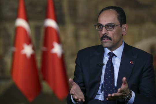 Καλίν: «Ευκαιρία για διάλογο η επιστροφή του Oruc Reis στην Αττάλεια»
