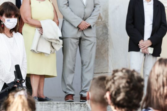 Καστελόριζο: Η Πρόεδρος της Δημοκρατίας στον αγιασμό του μοναδικού σχολείου