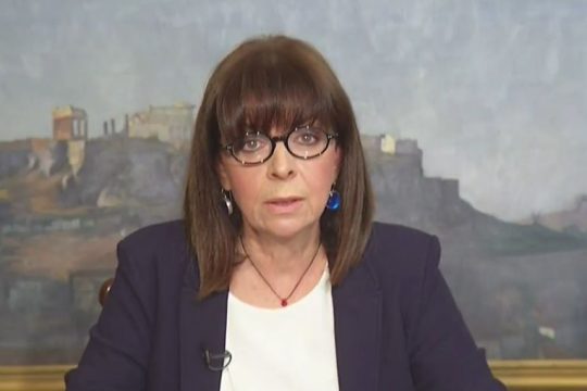 Τη λύπη της για τα θύματα του «Ιανού» εξέφρασε η ΠτΔ