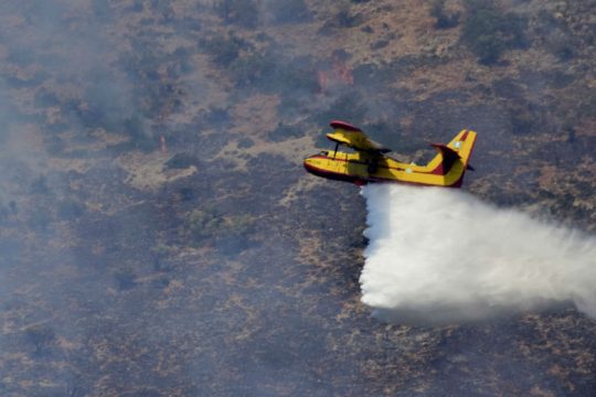 Καλύτερη η εικόνα της πυρκαγιάς στην Κεφαλονιά