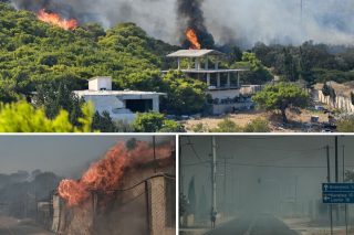Καταστροφική πυρκαγιά στην Κερατέα
