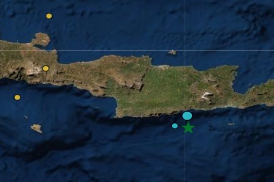 Σεισμός νότια της Κρήτης – Ομαλά η εξέλιξη σύμφωνα με τον Ευθ. Λέκκα
