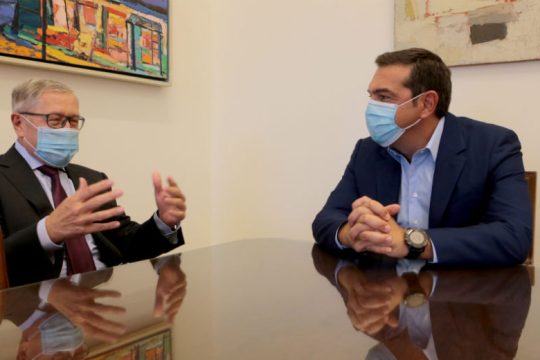 Συνάντηση του Αλέξη Τσίπρα με τον επικεφαλής του ESM