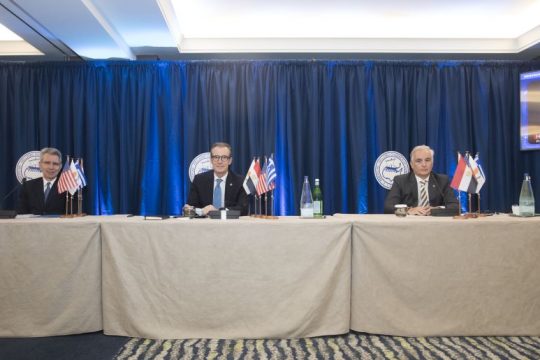 Τελετή υπογραφής μνημονίου συνεργασίας AmCham Κύπρος-AmCham Egypt-AmCham Greece