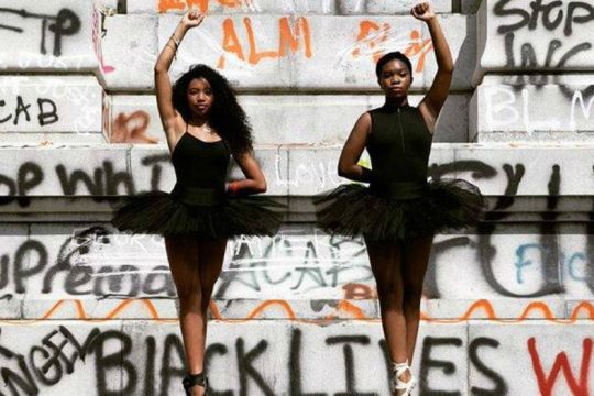 «Black Lives Matter, Palestinian Lives Matter, Refugee Lives Matter»