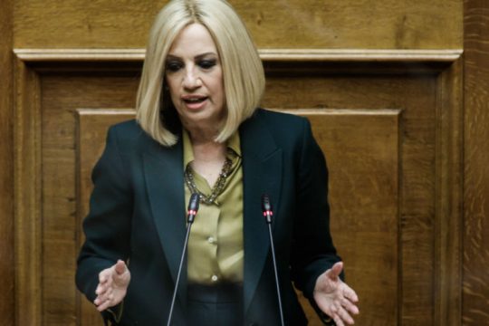 Φ. Γεννηματά: Συνολικά κατά της κυβέρνησης η δική μας μομφή