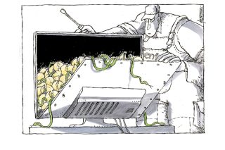 Σκίτσο της «Εφ.Συν.» [Μ. Κουντούρης 14.10.2020]