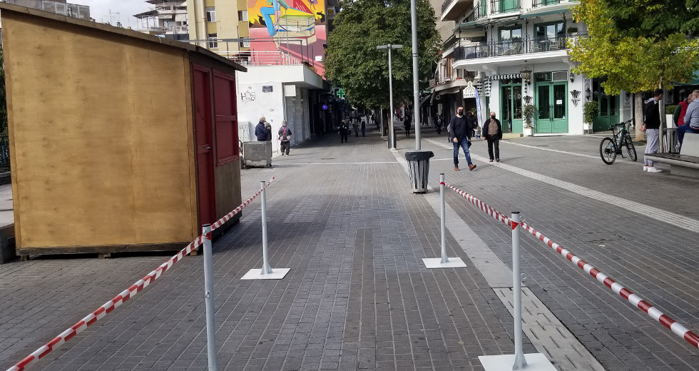 Lockdown στην Κοζάνη: Έρημη πόλη