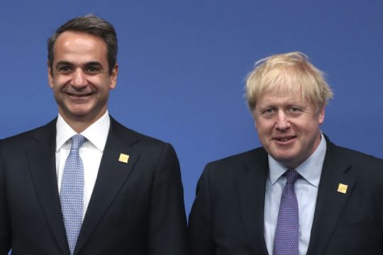 Κυπριακό και Αν. Μεσόγειος στην ατζέντα Μητσοτάκη-Τζόνσον