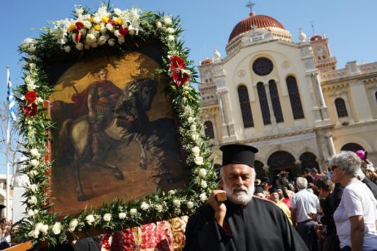 Τον πολιούχο της Άγιο Μηνά τιμά σήμερα η πόλη του Ηρακλείου