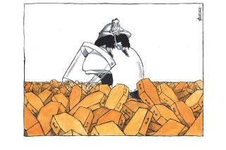 Σκίτσο της «Εφ.Συν.» [Μ. Κουντούρης 19.11.2020]