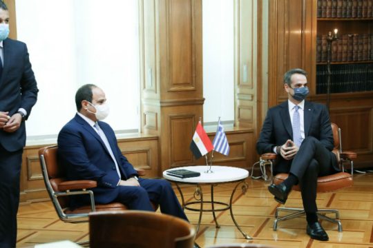 Σίσι-Μητσοτάκης: Κοινή αντιμετώπιση των απειλών κατά της ειρήνης