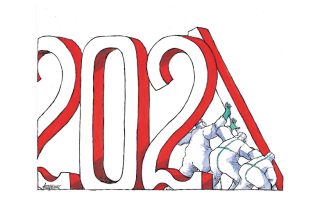 Σκίτσο της «Εφ.Συν.» [Μ.Κουντούρης 24.12.2020]