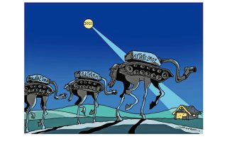 Σκίτσο της «Εφ.Συν.» [Π.Ζερβός 21.12.2020]