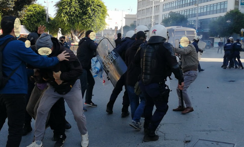 Άγρια καταστολή από την αστυνομία στα Χανιά