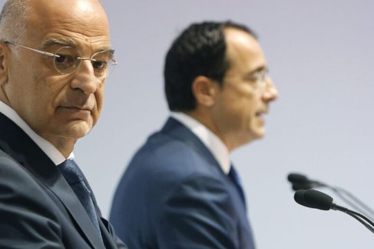 Στη Λευκωσία ο Δένδιας για συντονισμό κινήσεων στις ευρωπαϊκές συνόδους