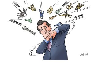 Σκίτσο της Εφ.Συν. [Κ.Γρηγοριάδης 13.02.2021]
