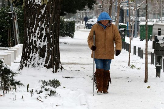 Οταν «πάγωσε το αλάτι» στη Θεσσαλονίκη το 2017