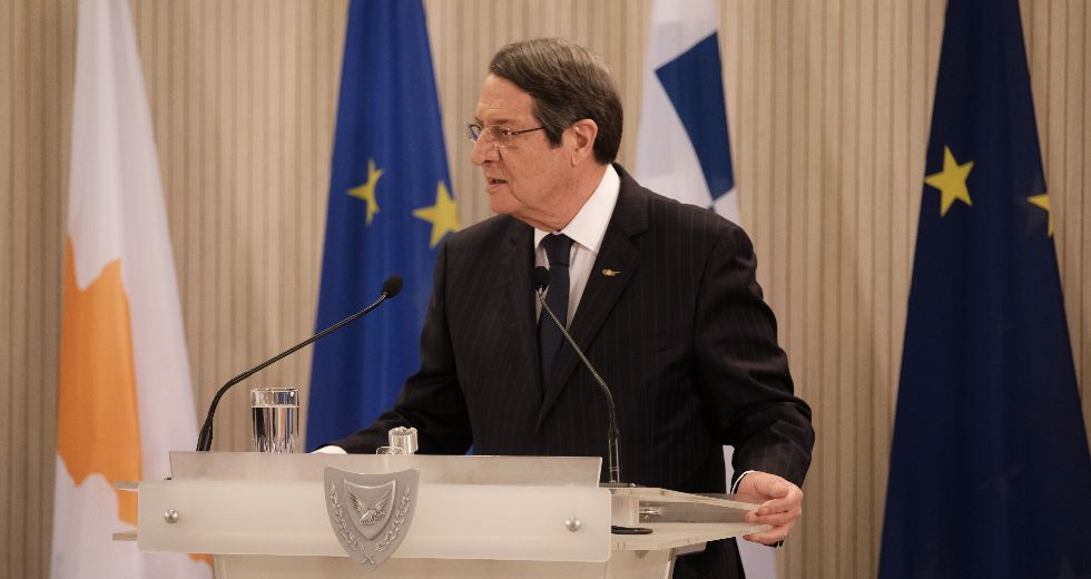 Αναστασιάδης: Λύση μόνο στη βάση των ψηφισμάτων του Σ.Α. του ΟΗΕ
