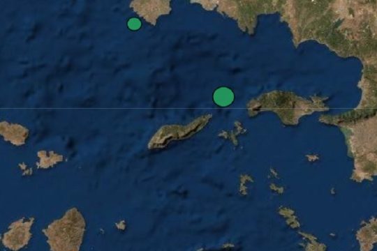 Σεισμός 4,1 Ρίχτερ ανοιχτά της Σάμου