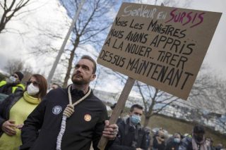Διαδήλωση στη Λιέγη κατά των περιοριστικών μέτρων