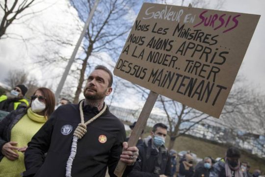 Διαδήλωση στη Λιέγη κατά των περιοριστικών μέτρων